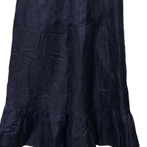 Reformation Linen Twinkle Ruffle Midi Skirt 10